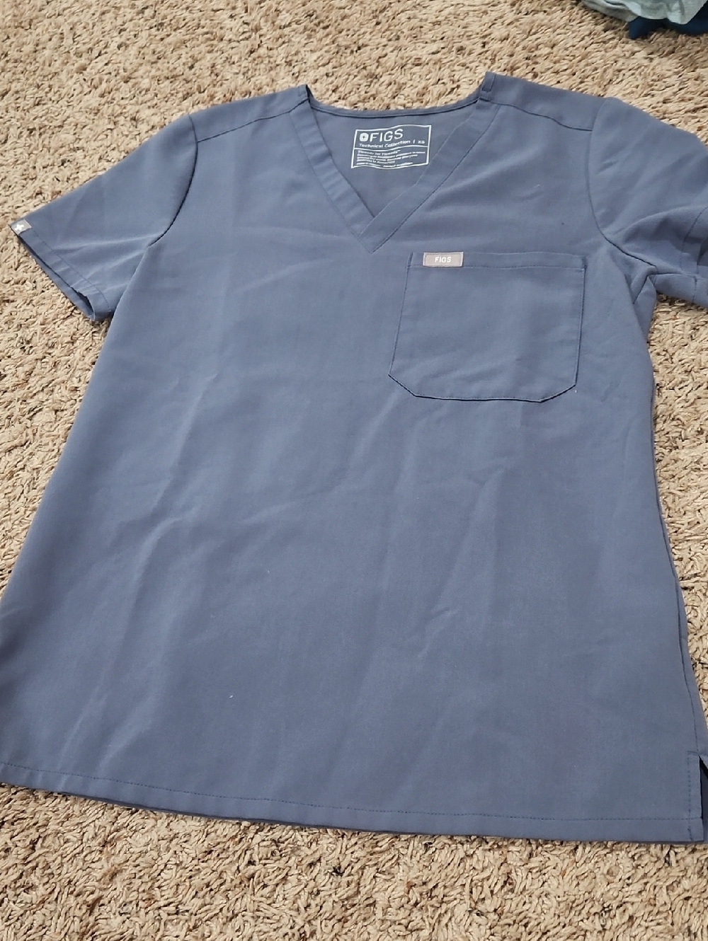 Figs Catarina Top- XS- Space Navy